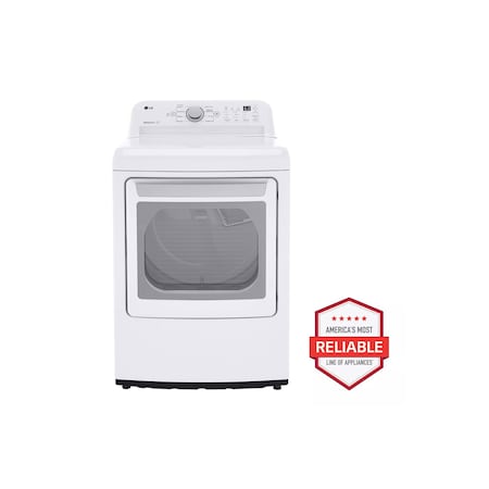 Lg 7.3 cu. ft. Ultra Large Capacity Top Loading Gas Dryer with Sensor Dry and 7 Drying Modes DLG7151W